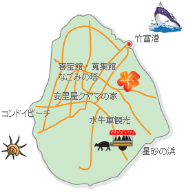 竹富島の地図